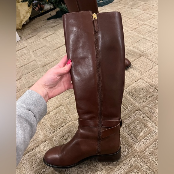 Tory Burch Brown Leather Boots - Picture 2 of 7